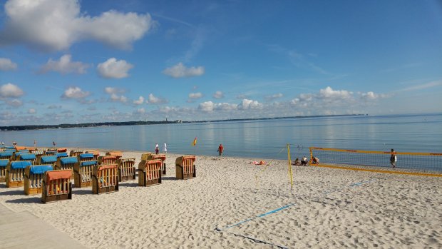 Foto Ostsee mit Strandkörben